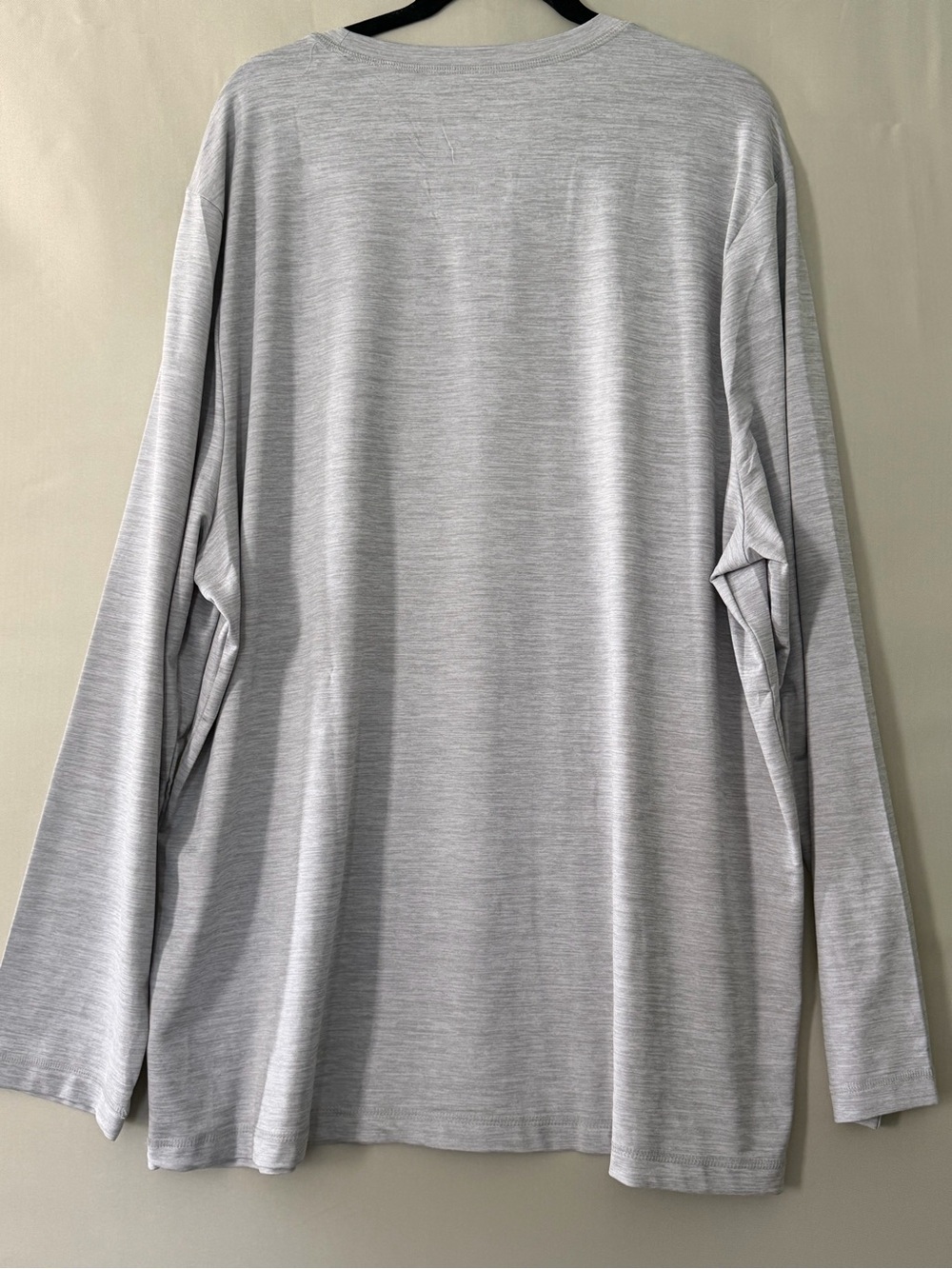 Hurley Mens Long Sleeve Graphic Tee Heather Grey Sunset Wave Logo XXL - Picture 9 of 10